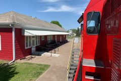 Stopping at the depot