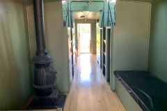 Inside the caboose