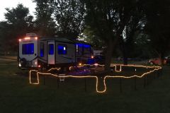 Camp at night