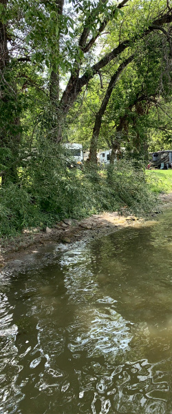 Campground from boat dock