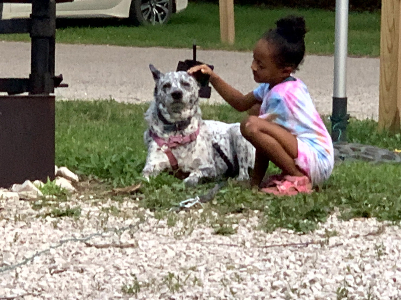 Molly and her new friend