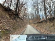 Driving up from the river