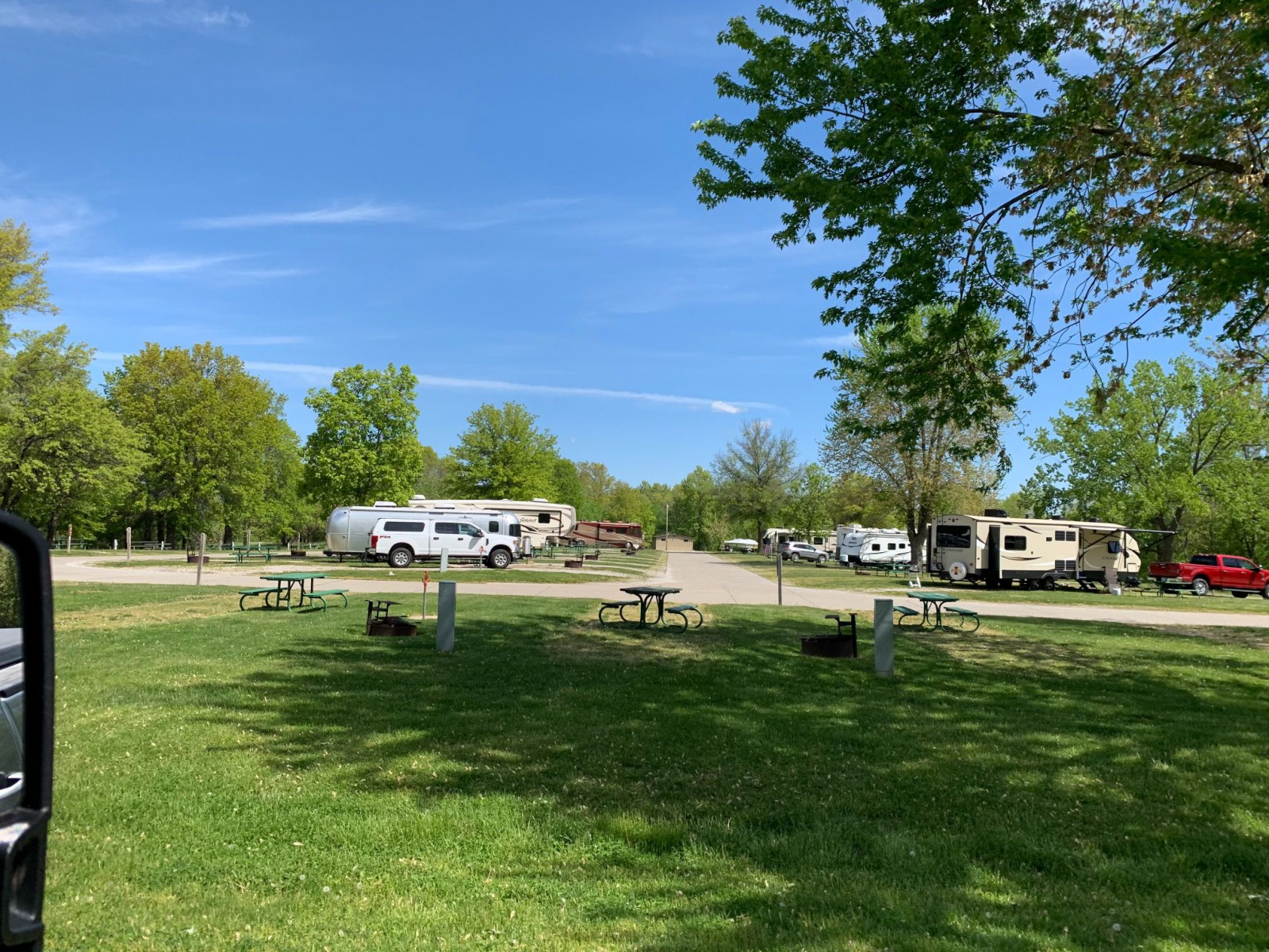 Honey Creek State Park camping area